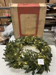 Balsam Hill 36" Wreath with Candlelight LED Electric Open box Gorgeous $349 - Picture 1 of 19