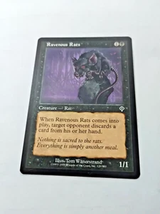 MTG Ravenous Rats Invasion 120/350 Regular Common - Uncirculated - Picture 1 of 2