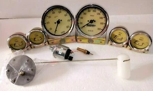 Smiths Temperatura Eléctrica+Aceite+Voltios+Combustible+Velocímetro 100 mm Con 3 Unidades de Remitentes - Imagen 1 de 3