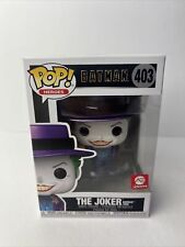 Funko Pop! Batman #403 The Joker Batman 1989 (Metallic)  A.E. Exclusive W/Protec