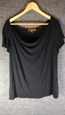 Marisa Christina Woman Scoop Neck Top Size 1X Black Pullover - Image 1 of 4