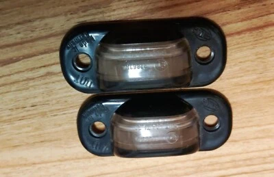 1984-1986 Audi 4000 5000 C3 OEM License Plate Light Lenses - Excellent Shape! Foto 1 de 2