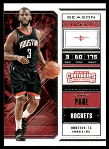 2018 Panini Contenders Draft Picks #9b Chris Paul Bold V on back - Picture 1 of 2