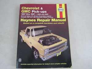 Haynes Chevy GMC Pick-up Repair Manual 1967-1987 Blazer Jimmy Suburban 24064 - Bild 1 von 12