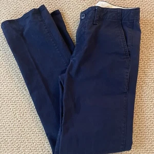Gap for Kids Lived in Chino Pants Boys size 14 Regular Navy Blue Slash Pockets - Picture 1 of 8