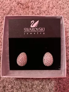 Swarovski Swan Egg Earrings NEW Clip On - Picture 1 of 5