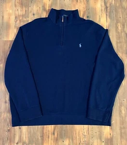 RALPH LAUREN - NAVY - 1/4 ZIP - PULLOVER - XXL - Picture 1 of 3