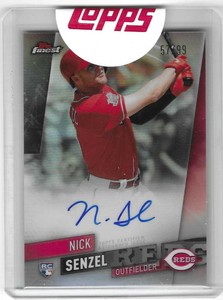 2019 Finest Mystery Redemption Autograph #FMA2 Nick Senzel Rookie Auto /99 