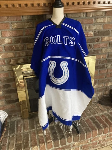 Indianapolis colts Blu & White Sweater Poncho XL Cover