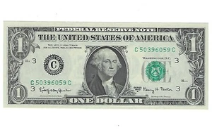 1963 A Federal Reserve Scheine Stempelglanz 1 $ FRN Dollar Währung - Bild 1 von 2