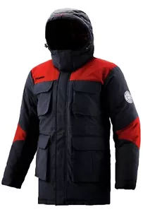 FUERZA Mens Down Winter Hooded Warm Parka Jacket Long Coat Black/Red, SIZE: M - Picture 1 of 1