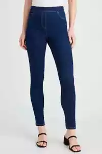 Ladies size 16 EZIBUY Blue denim super stretch Rinse wash JEGGINGS Jeans NEW 708 - Picture 1 of 4