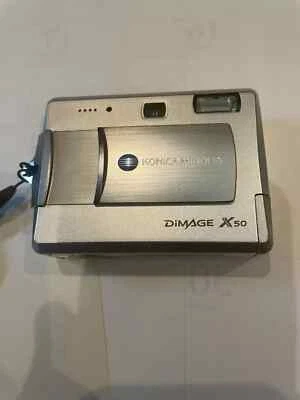 Konica Minolta DiMAGE X50 5.0MP Digital Camera - Silver WORKING GREAT!!! - Image 1 of 2