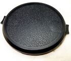 58mm Lens Front Cap Black Plastic snap on type made Hong Kong 