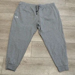 Under Armour Sweatpants Mens 4XL UA Rival Fleece Joggers Loose Fit Grey NWT - Picture 1 of 9