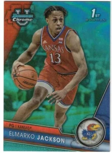 ELMARKO JACKSON 23/24 Bowman Chrome U University 1st AQUA Refractor / 299 - Picture 1 of 2