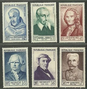 FRANCE 1953 Very Fine Semi-Postal MH OG Stamps Scott # B276-B281 Retail 56.50$ - Picture 1 of 2