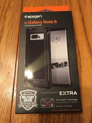 Funda Spigen Negra Resistente Armadura eXtra para Samsung Galaxy Note 8 - 587CS21833 Foto 1 de 4