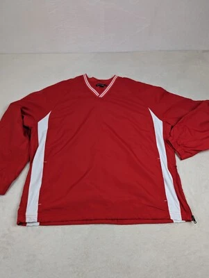 Port Authority Sport Tech Men’s Windbreaker Pullover RedJacket  XL Golf ⛳ - Image 1 of 4
