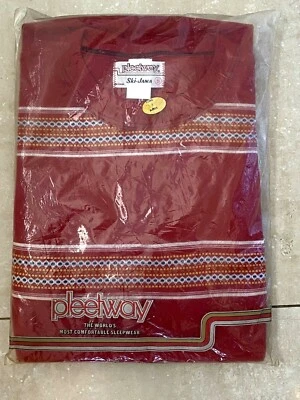 RARE Vintage FLEETWAY Ski Java 60s 70s Mens Sleep Wear Shirt Size Unknown Sealed - Image 1 of 4