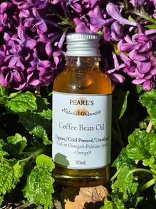 ORGANIC COFFEE BEAN OIL, Unrefined, Vegan, Cold Pressed, 30ml - Picture 1 of 7