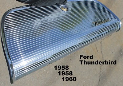OEM 1958 1959 1960 Ford Thunderbird Chrome Glove Box / Compartment Door T-Bird - Image 1 of 4