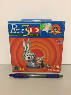 PUZZ 3D JUNIOR BUGS BUNNY & TWEETY 3D PUZZLE LOT - MB HASBRO 1999 - BNIB - Immagine 1 di 4