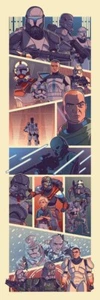 Litografía Star Wars The Bad Batch Brother vs Brother 12x36 Clone Troopers - Imagen 1 de 1