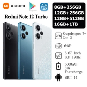 Xiaomi Redmi Note 12 Turbo 5G Snapdragon 7+ Gen 2 64MP 5000mAh 120Hz 16GB+1024GB - Afbeelding 1 van 13