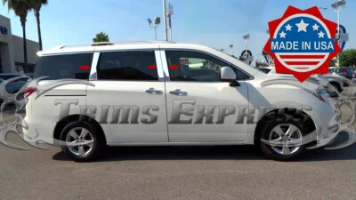 fit:2011-2017 Nissan Quest 6Pc Chrome Pillar Post Stainless Steel Trim Cover - Image 1 of 2