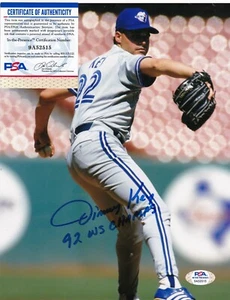 JIMMY KEY TORONTO BLUE JAYS 92 WS CHAMPS PSA AUTHENTICATED SIGNED 8x10 - Picture 1 of 1
