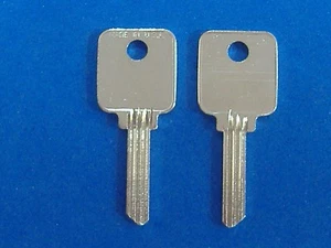 TWO KEY BLANKS FIT MEDECO LOCKS #1644 BIAXIAL G8 KEYWAY 5-PIN - Picture 1 of 4