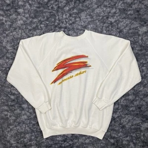 Minnesota Strikers Sweatshirt Men Size XL White Pullover NASL Soccer USA Vintage - Picture 1 of 15
