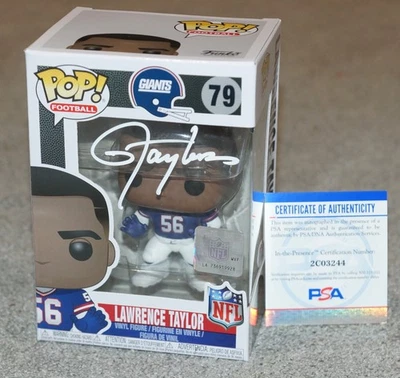 LAWRENCE TAYLOR Signed NY GIANTS ,  FUNKO POP #79 + PSA COA 2C03244 - Image 1 of 3