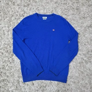 Napapijri Jumper Mens Small Blue Sweatshirt Geographic Top - Picture 1 of 10