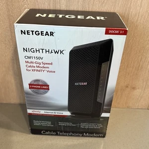NETGEAR CM1150V Nighthawk Multi-Gig Speed Cable Modem for XFINITY Voice - Photo 1/6
