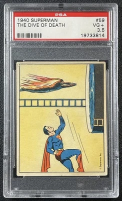 THE DIVE OF DEATH PSA 3.5 1940 GUM INC. SUPERMAN (R145) #59 - Image 1 of 2