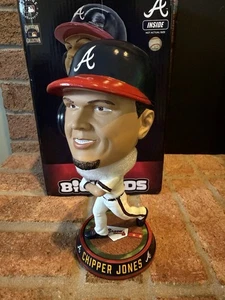 CHIPPER JONES Atlanta Braves MLB Big Head Nodder Bobblehead Bighead Nuevo en caja - Imagen 1 de 4