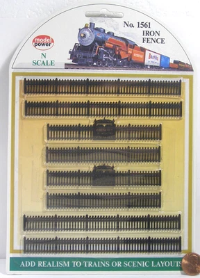 Model Power Model RR N Scale Accessories #1561 Iron Fence   China C88 - Image 1 of 2