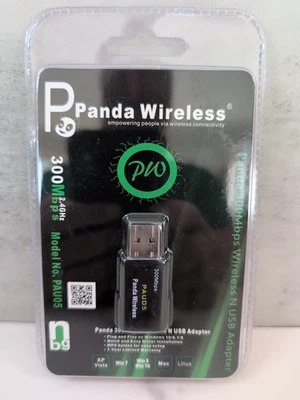 Panda 300Mbps Wireless N USB Adapter with WPS button PAU05 NEW - Image 1 of 4