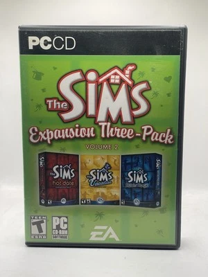 The Sims Expansion Three-Pack Vol 2 PC CD Games Hot Date Vacation Makin Magic - Image 1 of 4