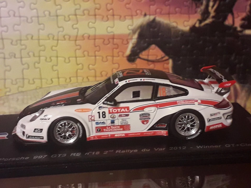 spark sf052 ed.lim.335 di 500pz.porsche 997 gt3 rs rally du var 2012 R.DUMAS 1:4 - Immagine 1 di 4