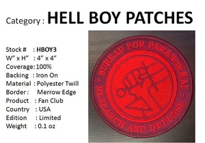 HELLBOY BPRD AGENT PATCH - HBOY3 - Picture 1 of 1