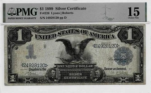1899 BLACK EAGLE LINCOLN GRANT USA SILVER CERTIFICATE NOTE CHOICE FINE FIFTEEN - Picture 1 of 2