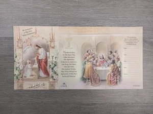 Mädchen Kommunion Einladungen Retro Look, 10 Karten Sets bedruckt in Italien mit Umschlag - Bild 1 von 1