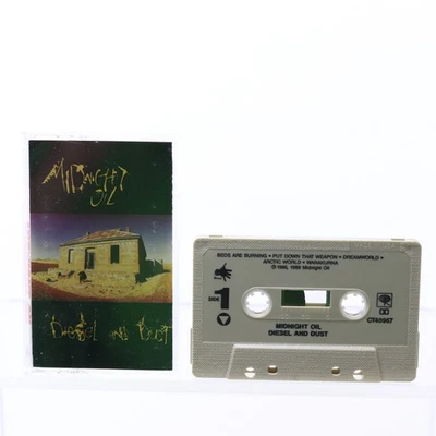 Midnight Oil Diesel and Dust  Cassette Tape 1988 Foto 1 de 2