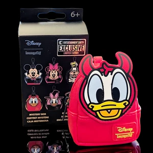 Disney Loungefly Devil Donald Duck Mini-Backpack Bag Charm 4" - Picture 1 of 6