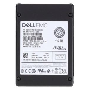 Samsung PM1735 1.6TB DELL SSD 2.5" U.2 NVMe PCIE MZ-WLR1T60 MZWLR1T6HBJR-00AD3 - Picture 1 of 1