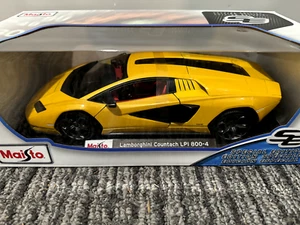Maisto 1:18 Diecast Edición Especial Lamborghini Countach LPI 800-4 AMARILLO Nuevo - Imagen 1 de 14