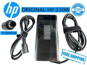 Genuine HP (TPN-DA12) 230W AC Power Adapter with Power Cable - UD - Picture 1 of 6